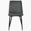 Hart Grey Faux Leather Dining Chair With Black Legs -Furniture Specialty Store hart dark grey pu 3