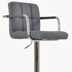 Havana Dark Grey Fabric Barstool With Arms -Furniture Specialty Store havana charcoal 5 1