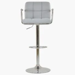 Havana Grey Fabric Barstool With Arms