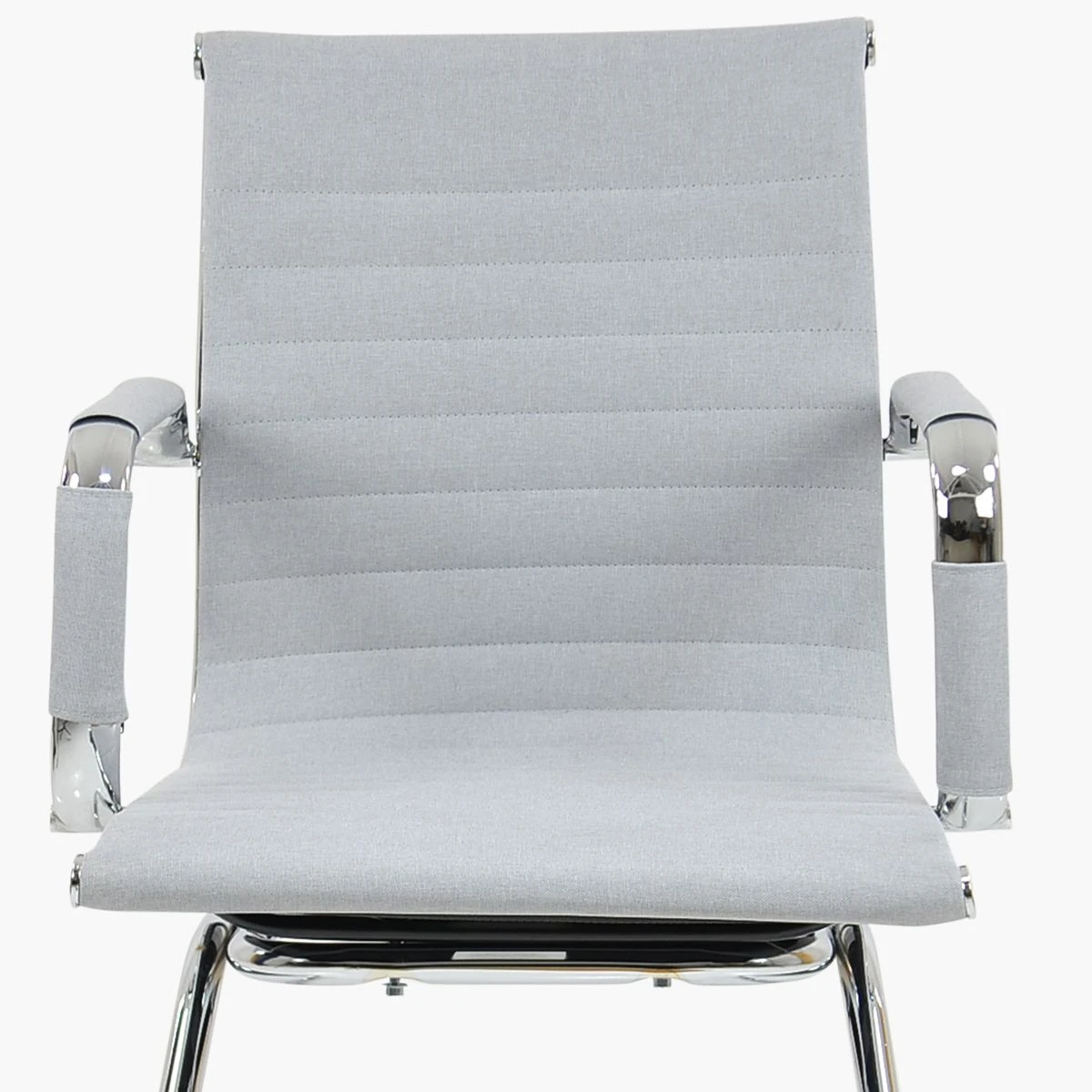 Howden Grey Fabric Office Chair Without Wheels 5 Howden Grey Fabric Office Chair Without Wheels - Image 3