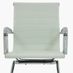 Howden White Leather Office Chair Without Wheels 10 Howden White Leather Office Chair Without Wheels -Furniture Specialty Store howden white 5
