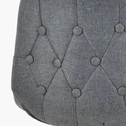 Iris Grey Fabric Black Base Bar Stool -Furniture Specialty Store iris charcoal 3 1