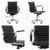 Jenson Black Leather Swivel & Recline Office Chair With Arms 1 Jenson Black Leather Swivel & Recline Office Chair With Arms -Furniture Specialty Store jenson black white 1