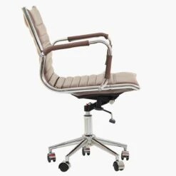 Jenson Vintage Brown Faux Leather Swivel & Recline Office Chair With Arms 12 Jenson Vintage Brown Faux Leather Swivel & Recline Office Chair With Arms -Furniture Specialty Store jenson brown 3 1