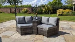 Jerez 2 Seater Garden Rattan Circle Sofa Set With Table Brown 18 Jerez 2 Seater Garden Rattan Circle Sofa Set With Table Brown -Furniture Specialty Store jevez 2 seater 2 3
