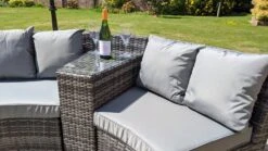 Jerez 2 Seater Garden Rattan Circle Sofa Set With Table Black -Furniture Specialty Store jevez 2 seater 6 2