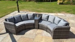 Jerez 4 Seater Rattan Sofa Set Grey