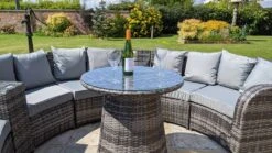 Jerez 6 Seater Garden Rattan Circle Sofa Set With Table Black -Furniture Specialty Store jevez 6 seater 10 2