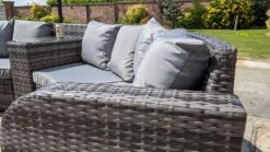 Jerez 6 Seater Garden Rattan Circle Sofa Set With Table Brown -Furniture Specialty Store jevez 6 seater 8 1