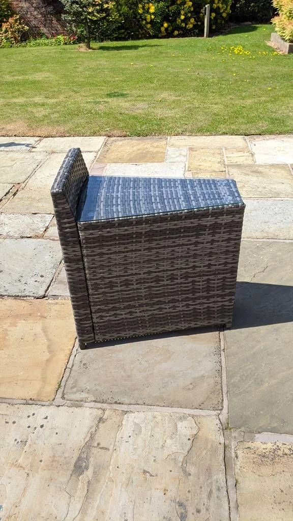 Jerez 2 Seater Garden Rattan Circle Sofa Set With Table Brown 16 Jerez 2 Seater Garden Rattan Circle Sofa Set With Table Brown - Image 14