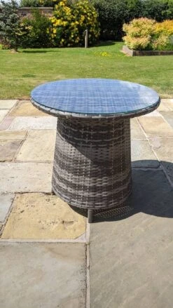 Jerez 6 Seater Garden Rattan Circle Sofa Set With Table Brown -Furniture Specialty Store jevez parts 8 5