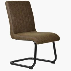 Kendal Antique Brown Leather Dining Chair -Furniture Specialty Store kendal antique brown 2