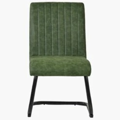 Kendal Vintage Green Leather Dining Chair -Furniture Specialty Store kendal antique green 1