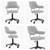 Kennack Grey Fabric Small Home Swivel Office Chair -Furniture Specialty Store kennack light grey fabric 5