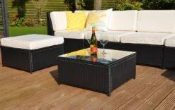 LaManga 7 Seater Garden Rattan Corner Sofa Set With Table Brown 25 LaManga 7 Seater Garden Rattan Corner Sofa Set With Table Brown -Furniture Specialty Store la manga rattan set 9 7