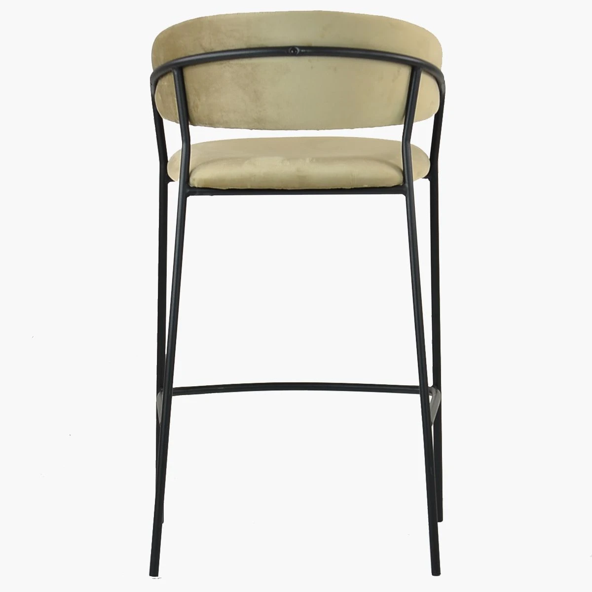 Mando Mink Velvet Black Leg Breakfast Stool 6 Mando Mink Velvet Black Leg Breakfast Stool - Image 4