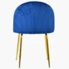 Maz Blue Velvet Dining Chair With Gold Legs 1 Maz Blue Velvet Dining Chair With Gold Legs -Furniture Specialty Store maz blue 1