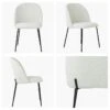 Merino Cream Boucle Dining Chair -Furniture Specialty Store merino cream 5