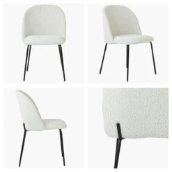 Merino Cream Boucle Dining Chair