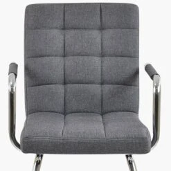 Miami Grey Fabric Office Chair Without Wheels 10 Miami Grey Fabric Office Chair Without Wheels -Furniture Specialty Store miami charcoal 5
