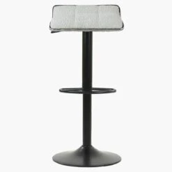 Mira Cream Boucle Black Base Breakfast Stool -Furniture Specialty Store mira cream boucle 1