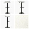 Mira Cream Boucle Black Base Breakfast Stool -Furniture Specialty Store mira cream boucle 4