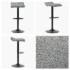 Mira Grey Boucle Black Base Breakfast Stool -Furniture Specialty Store mira grey boucle 4