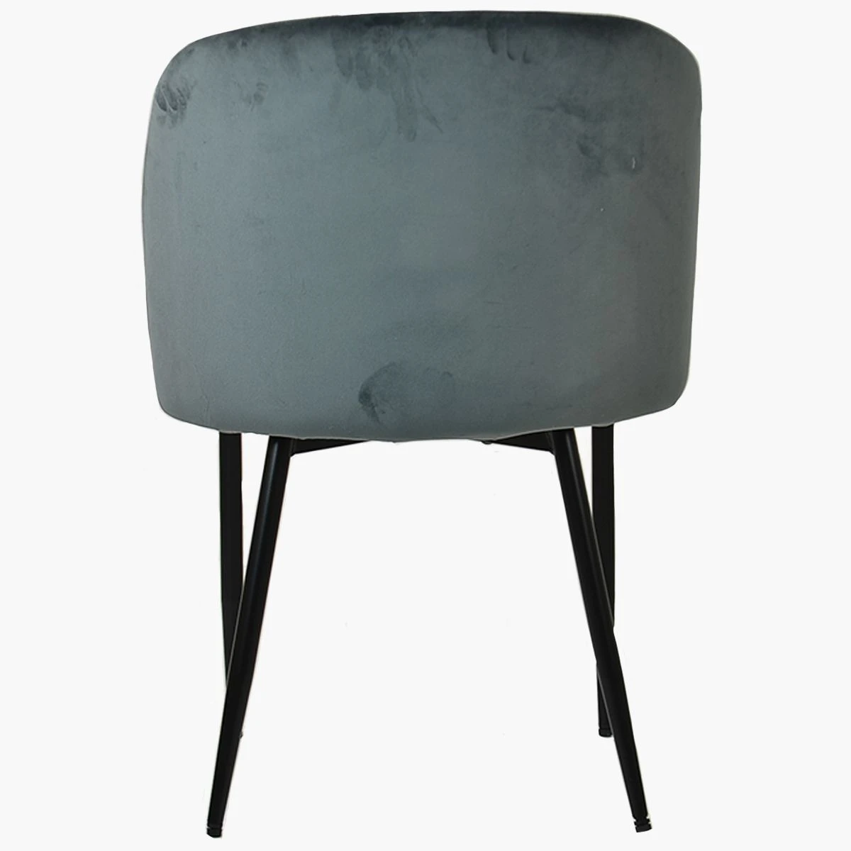 Montadale Dark Grey Velvet Dining Chair With Black Legs 7 Montadale Dark Grey Velvet Dining Chair With Black Legs - Image 5