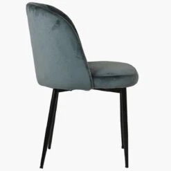 Montadale Dark Grey Velvet Dining Chair With Black Legs 10 Montadale Dark Grey Velvet Dining Chair With Black Legs -Furniture Specialty Store montdale dark grey velvet 2