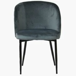 Montadale Dark Grey Velvet Dining Chair With Black Legs 8 Montadale Dark Grey Velvet Dining Chair With Black Legs -Furniture Specialty Store montdale dark grey velvet 4