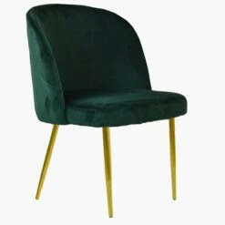 Montadale Green Velvet Dining Chair With Gold Legs -Furniture Specialty Store montdale green gold 2
