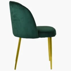 Montadale Green Velvet Dining Chair With Gold Legs -Furniture Specialty Store montdale green gold 3