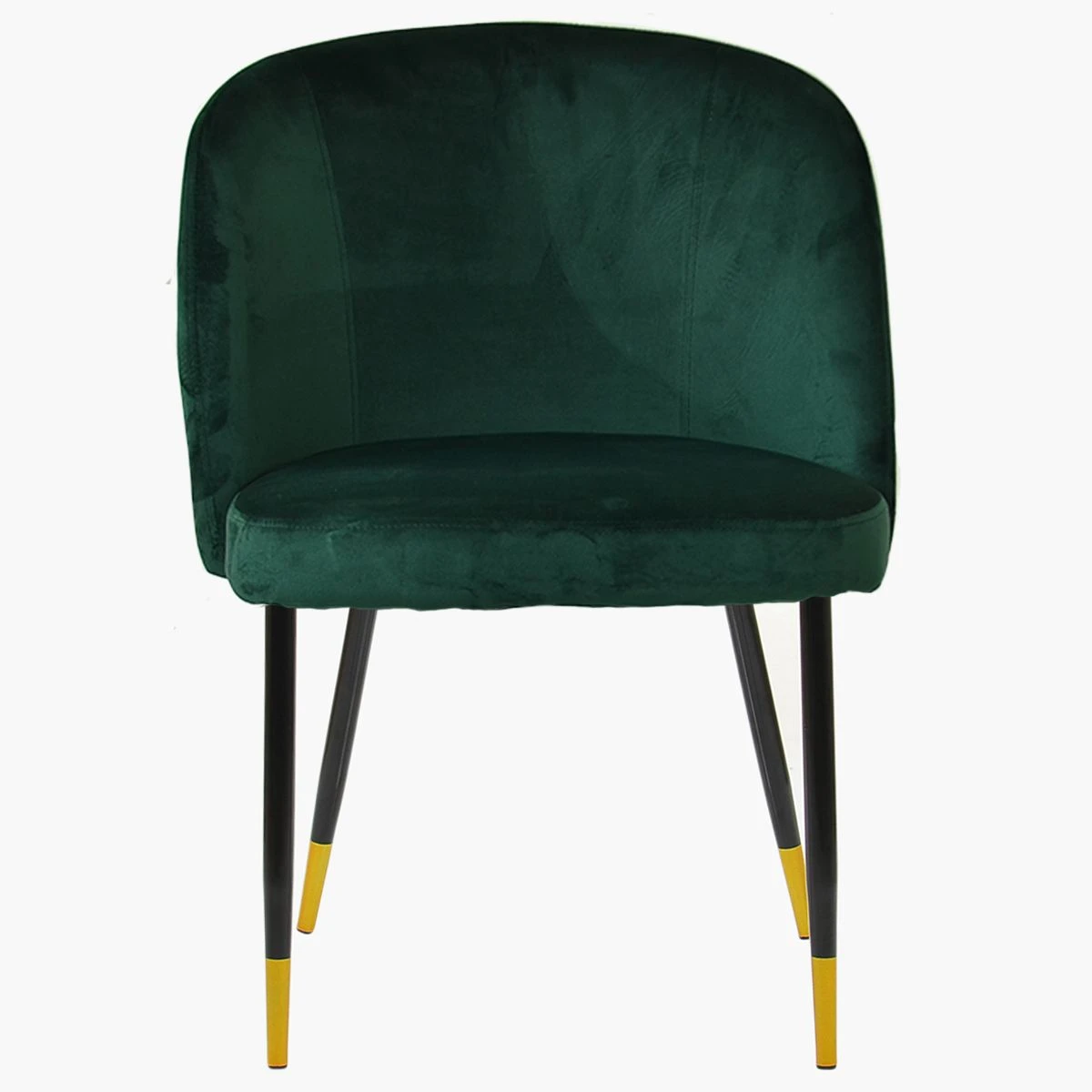 Montadale Green Velvet Dining Chair With Black / Gold Legs 4 Montadale Green Velvet Dining Chair With Black / Gold Legs - Image 2