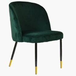Montadale Green Velvet Dining Chair With Black / Gold Legs 8 Montadale Green Velvet Dining Chair With Black / Gold Legs -Furniture Specialty Store montdale green gold tip 2