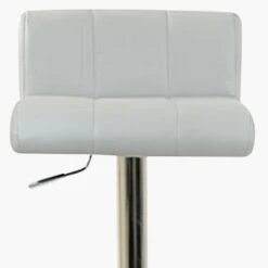Neptune Grey Faux Leather Chrome Base Barstool -Furniture Specialty Store netpune grey 5