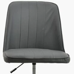 Oblek Dark Grey Leather Swivel Home Office Chair -Furniture Specialty Store oblek dark grey 5 2