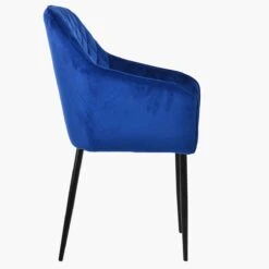 Opus Carver Blue Velvet Dining Chair With Black Leg 9 Opus Carver Blue Velvet Dining Chair With Black Leg -Furniture Specialty Store opus blue black 3