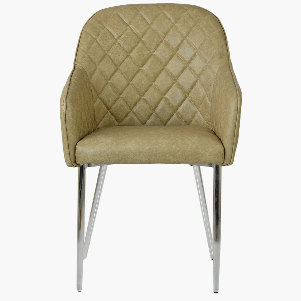 Opus Carver Cream Leather Dining Chair With Chrome Leg 4 Opus Carver Cream Leather Dining Chair With Chrome Leg - Image 2