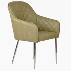 Opus Carver Cream Leather Dining Chair With Chrome Leg 8 Opus Carver Cream Leather Dining Chair With Chrome Leg -Furniture Specialty Store opus carver antique cream chrome 2