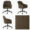 Opus Antique Brown Leather Office Chair Black Base -Furniture Specialty Store opus carver antque brown black office 4