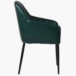 Opus Carver Green Leather Dining Chair With Black Leg 9 Opus Carver Green Leather Dining Chair With Black Leg -Furniture Specialty Store opus carver emerald green black 3