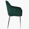 Opus Carver Green Velvet Dining Chair With Chrome Legs And Armrests 2 Opus Carver Green Velvet Dining Chair With Chrome Legs And Armrests -Furniture Specialty Store opus green chrome leg 2
