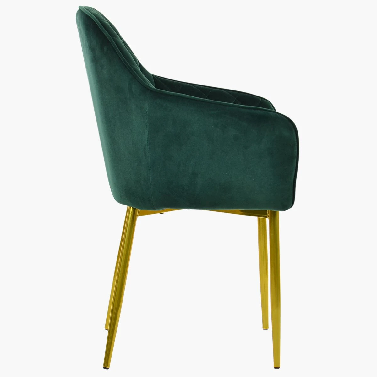 Opus Carver Green Velvet Dining Chair With Gold Legs And Armrests 3 Opus Carver Green Velvet Dining Chair With Gold Legs And Armrests
