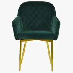 Opus Carver Green Velvet Dining Chair With Gold Legs And Armrests 8 Opus Carver Green Velvet Dining Chair With Gold Legs And Armrests -Furniture Specialty Store opus green gold leg 3