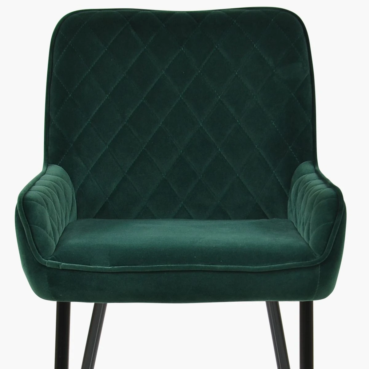 Opus Side Green Velvet Dining Chair With Black Silver Legs 3 Opus Side Green Velvet Dining Chair With Black Silver Legs