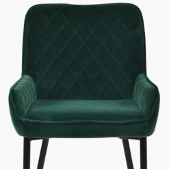 Opus Side Green Velvet Dining Chair With Black Legs 10 Opus Side Green Velvet Dining Chair With Black Legs -Furniture Specialty Store opus side green velvet black leg 5