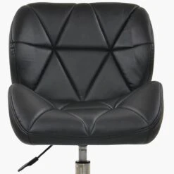 Peris Black Faux Leather Small Home Swivel Office Chair -Furniture Specialty Store peris black 4 1
