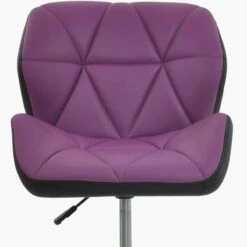 Peris Purple Faux Leather Small Home Swivel Office Chair -Furniture Specialty Store peris purple with black 5