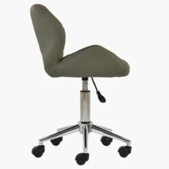 Peris Taupe Faux Leather Small Home Swivel Office Chair -Furniture Specialty Store peris taupe 2 1