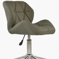 Peris Taupe Faux Leather Small Home Swivel Office Chair -Furniture Specialty Store peris taupe 5 1